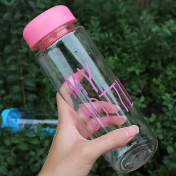 Антидеформирующая Нова Запечатани устойчива на плъзгане Прозрачна Чаша за Вода Лесна Спортна Бутилка дълго съхранение за пътуване