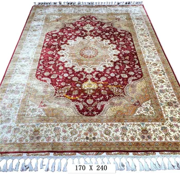 Персийски килим, ръчно изработени от вълна и коприна за всекидневната, изящни ръчно изработени килими