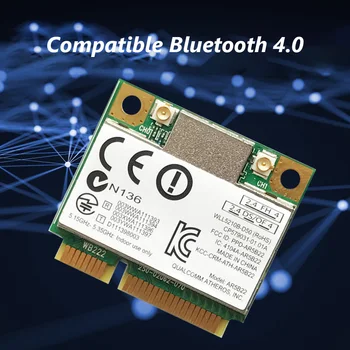 300 Mbit/s Mini PCI-E Безжичен Адаптер 2,4 G/5G двойна лента Bluetooth-съвместими 4.0 и WiFi Мрежова карта Ключ Поддръжка на 802.11 a/b/g/n