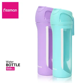 FISSMAN 550 мл Бутилка за Вода BPA Безплатно Спортен Шейкър за Фитнес Tritan С Въже, Предотвратява подхлъзването, сладък за момичета botella de agua